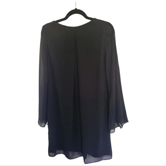 Chaps Georgette  Bell Sleeve A-Line Dress - Picture 7 of 8